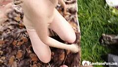 Horny Chick Receives Cock Outdoors in Homemade Sex Tape