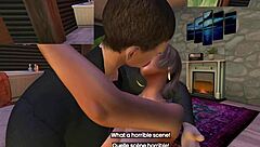 ma baby-sitter est une belle soumise et son petit ami que je partage avec mon mari, with slaps and domination