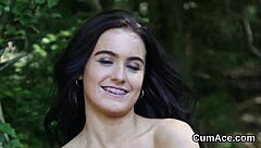 Hot Sex Kitten Teases with Facial Cumshot