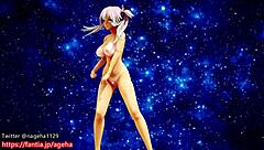 Kanon Dances Nude On Sand Planet In Hentai Style!