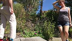 Erin Electra Takes Cum Facial In Backyard