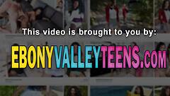 Black Teen 18+ Beauty Takes Messy Facial Cumshot