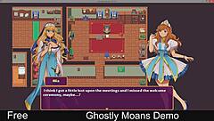 Ghostly moans echo during intense hentai anime sex session