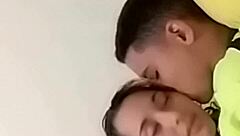 Sexy couple enjoys intimate bed sex