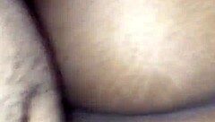 Amateur couple has hot doggy style sex with black man