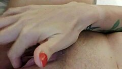 Petite Blonde Alina Squirts While Masturbating In Hotel Room