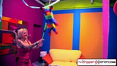 Experience Jessica Jaymes' Big Boobs And Booty Strip!