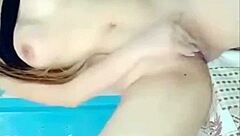 18yo pinay teen fingers pussy with black dildo for fans