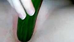 Wow, Fucked Herself with a Cucumber!