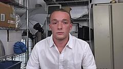 Black Rough Male Receives Intense Blowjob From White Obedient Gay Boy During Casting