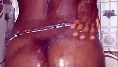 Black Ebony Fucks And Dances In Shower!