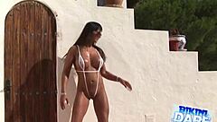 Georgina Models in Sexy Bikini and Thong Panties