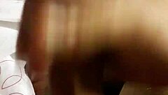 Boldly stroking big cock in amateur masturbation session.