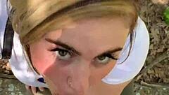 hey, watch this random jogger deepthroat on the hiking trail pov?