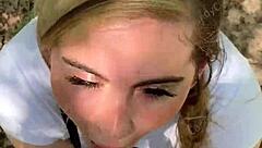 hey, watch this random jogger deepthroat on the hiking trail pov?