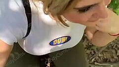 hey, watch this random jogger deepthroat on the hiking trail pov?