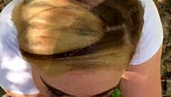 hey, watch this random jogger deepthroat on the hiking trail pov?