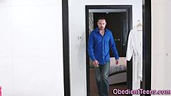 Is This Tattooed Teen Slut Gargling Cum?