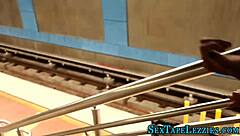 Tattooed babe with big tits licks real teen in pov