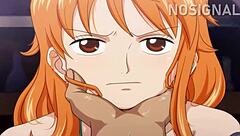 Nami Giving Blowjob Until Cum Fills Mouth in Full Hentai Version