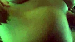 Chubby Teen In Fishnets Engages In Belly Play