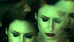 emme white has a visitor in her room and gets excited