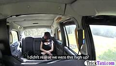 Busty Passenger In Pantyhose Gets Twat Banged In Public