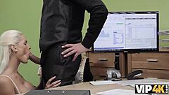 European Czech Teen Succeeds In Office Casting Interview, Earns Blowjob Recognition From Blonde At Work