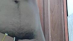 Skinny Tall Twink Slaps His Tattooed Penis Playfully