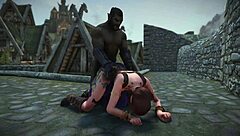 Skyrim Darkest Desires: 3D Roleplay with Ysolda in Rough Bondage