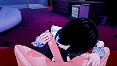 POV fucking Kaguya Shinomiya in Love is War hentai.