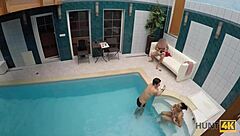 in this hunt4k clip, free spa time comes with a blowjob and fucking