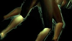 Cartoon character recalls being mounted in a blurry sexual encounter.