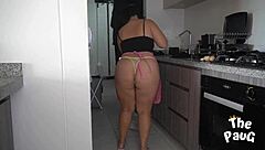 he asks why you're staring at your stepsister's ass in the kitchen