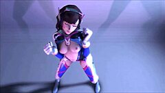 D Va Endures Intense Double Penetration In Her Ass