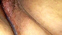 BBW Duca Wife Uses Vibrator on Hairy Pussy After Creampie