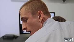 Theo Brady Wants To Be Alone With Alex Mecum & Pours Coffee On His Co-Workers Chest To Leave The Room - Men