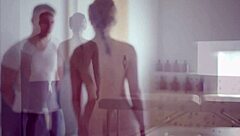 Teeny lovers enjoy big oiled cock pleasure with Evelina Darling