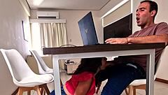 Does She Suck It In The Office For A Better Job?