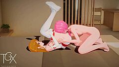 Yo, check Asuna in wild futanari Sword Art Online hentai action!