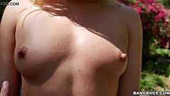 Blonde Babe's Bubble Butt Gets Fucked Hard Outdoors