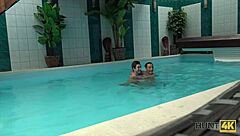 teen gets picked up for sex in private pool