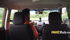 Big boobs lady fucked in the car by driving instructor