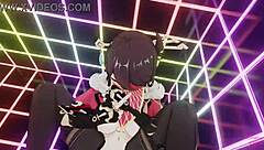 Masked Bitch Beidou Rides Hard in Wild 3D Action