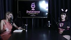 Yummi Paradise In Sheer Red One Piece Cosplay Orgy