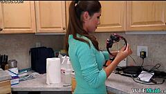 chatting with my new maid