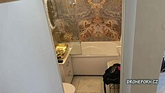 Blonde Sharka spied under skirt nude!