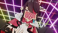 Masked Bitch Beidou Rides Hard in Wild 3D Action