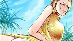 miss valentine from one piece gets anal in hentai