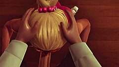 3D hentai babe enjoys intense sex with girlfriend